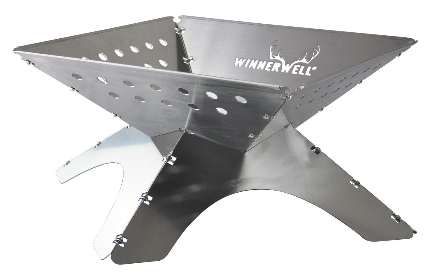 Winnerwell® Flat Firepit Gr. L Faltbare Feuerschale Feuerstelle
