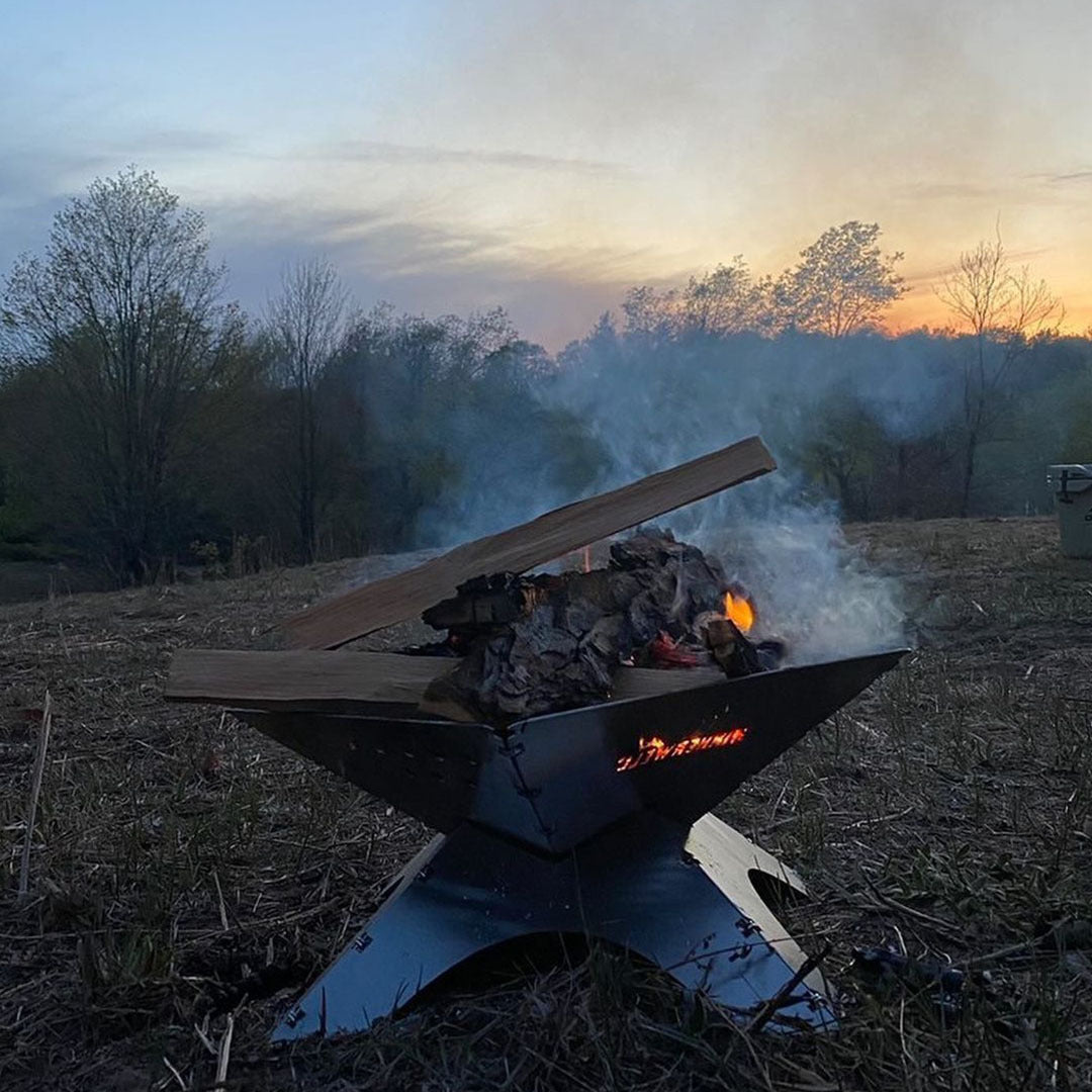 Winnerwell® Flat Firepit Gr. L Faltbare Feuerschale Feuerstelle