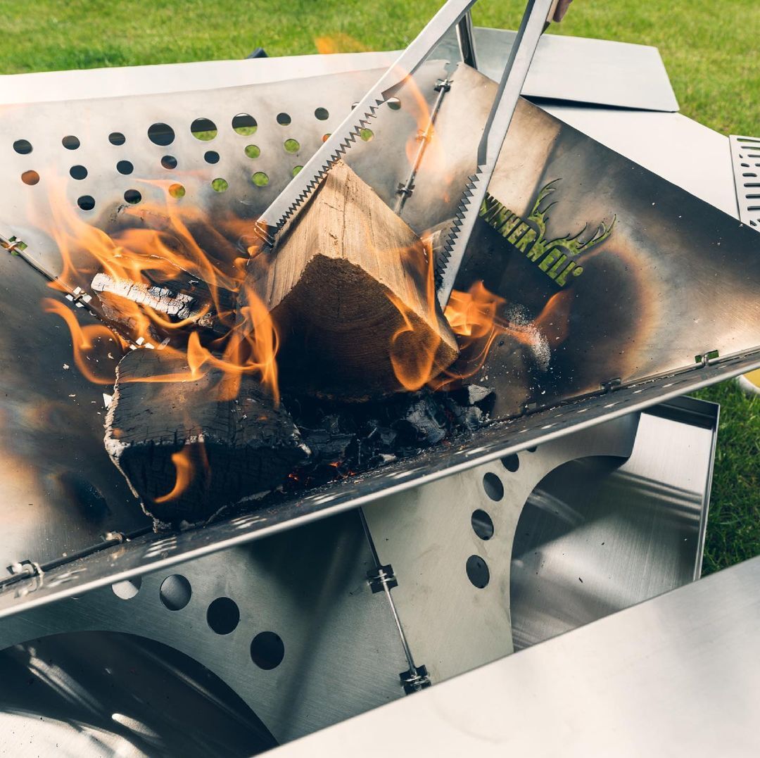 Winnerwell® Flat Firepit Gr. XL Feuerstelle Faltbare Feuerschale