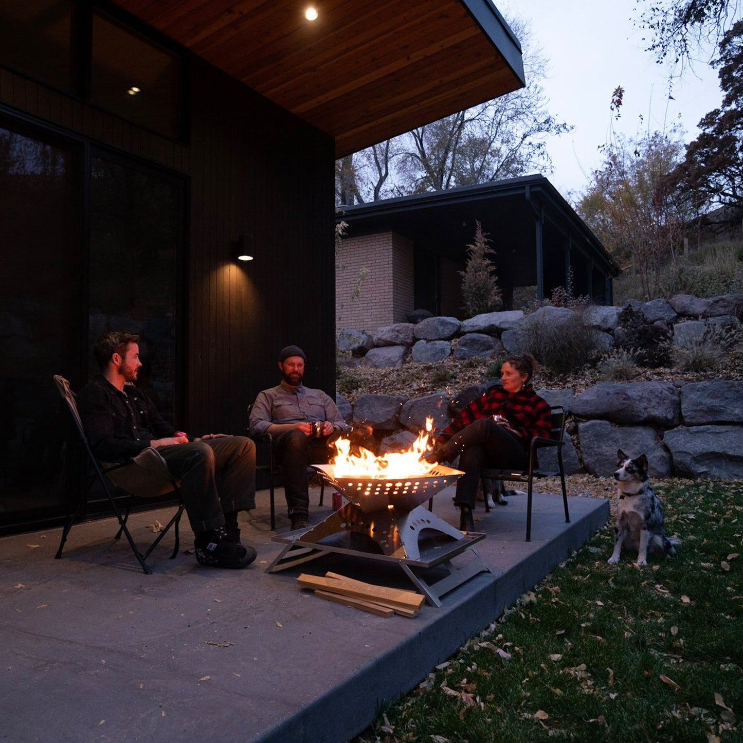 Winnerwell® Flat Firepit Gr. XL Feuerstelle Faltbare Feuerschale