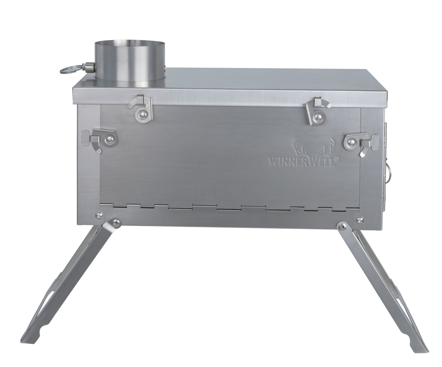 Winnerwell® Fastfold PLUS Titanium Nested Pipe Camping Stove - Zeltofen Faltbar