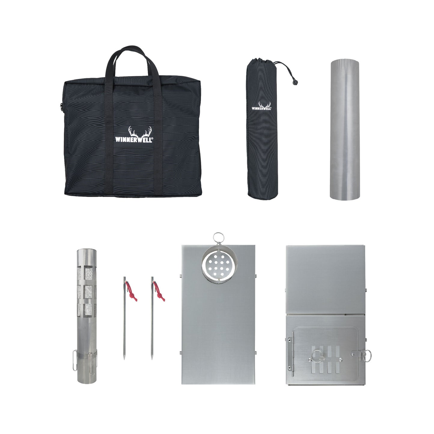 Winnerwell® Fastfold PLUS Titanium Nested Pipe Camping Stove - Zeltofen Faltbar